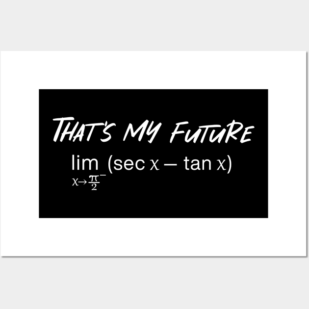 future zero funny math Wall Art by Express Yourself everyday